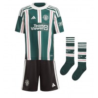 Camisa de time de futebol Manchester United Christian Eriksen #14 Replicas 2º Equipamento Infantil 2023-24 Manga Curta (+ Calças curtas)